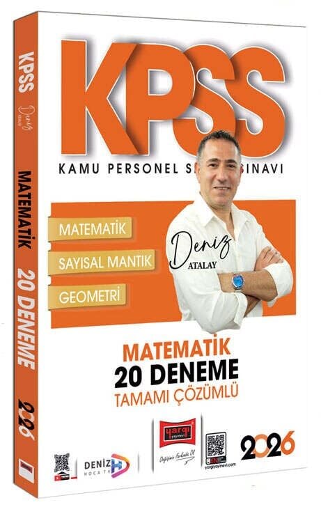 Yargı 2026 KPSS Matematik 20 Deneme Çözümlü - Deniz Atalay Yargı Yayınları