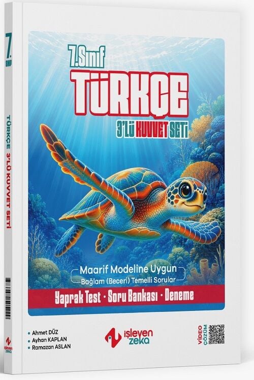 İşleyen Zeka 7. Sınıf Türkçe Maarif Modeli 3 lü Kuvvet Seti İşleyen Zeka Yayınları