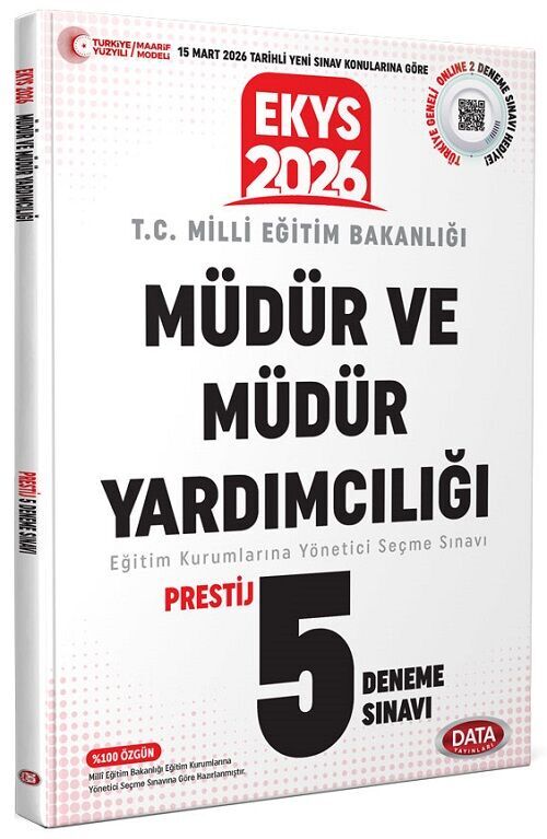 SÜPER FİYAT - Data 2026 MEB EKYS Müdür ve Yardımcılığı PRESTİJ 5 Deneme Data Yayınları