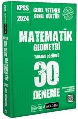 SÜPER FİYAT - Pegem 2024 KPSS Matematik-Geometri 30 Deneme Çözümlü Pegem Akademi Yayınları