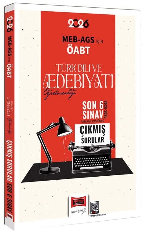 Yargı 2026 ÖABT MEB-AGS Türk Dili ve Edebiyatı Öğretmenliği Çıkmış Sorular Son 6 Sınav Çözümlü Yargı Yayınları