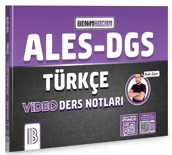 Benim Hocam 2025 ALES DGS Türkçe Video Ders Notları - Kadir Başar Benim Hocam Yayınları