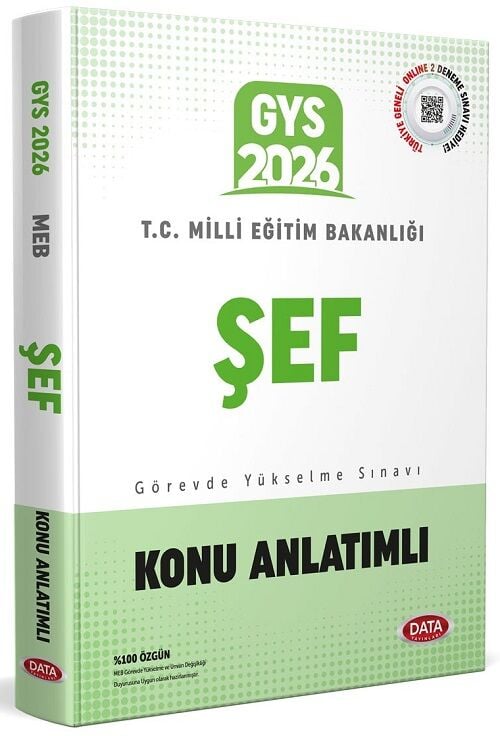 Data 2026 GYS MEB Milli Eğitim Bakanlığı Şef Konu Anlatımlı Görevde Yükselme Data Yayınları