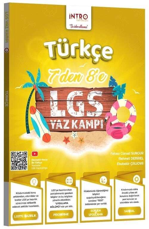 İntro 7 den 8 e LGS Türkçe Yaz Kampı İntro Yayınları