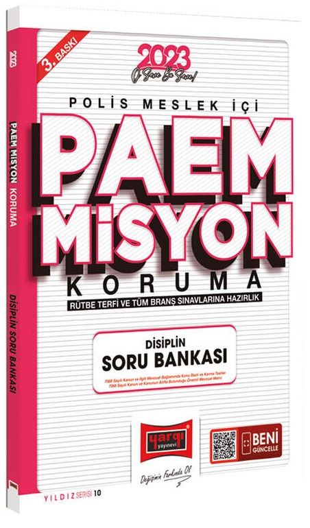 Yargı 2023 Polis Meslek İçi PAEM Misyon Koruma Disiplin Soru Bankası Yargı Yayınları