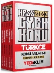 SÜPER FİYAT - Yediiklim 2023 KPSS Genel Yetenek Genel Kültür Konu Anlatımlı Modüler Set Yediiklim Yayınları