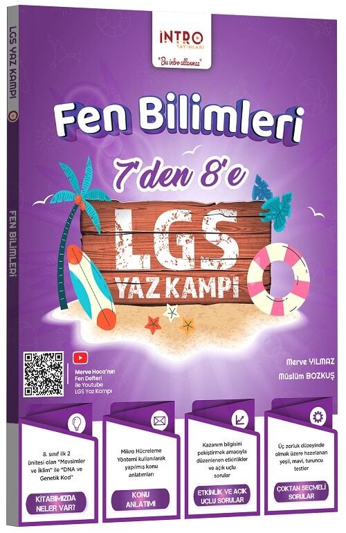 İntro 7 den 8 e LGS Fen Bilimleri Yaz Kampı İntro Yayınları