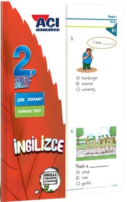 Açı Yayınları 2.Sınıf İngilizce Yaprak Test Açı Yayınları