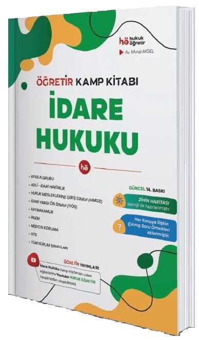 Öğretir HMGS Hakimlik KPSS PAEM Misyon Koruma İdare Hukuku Konu Anlatımı Kamp Kitabı - Murat Aksel Öğretir Yayınları