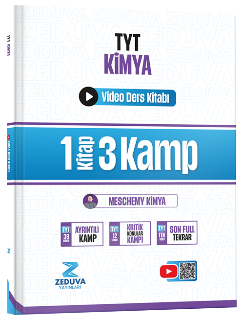 Zeduva YKS TYT Meschemy Kimya Video Ders Kitabı - Mesut Uğurdoğan Zeduva Yayınları