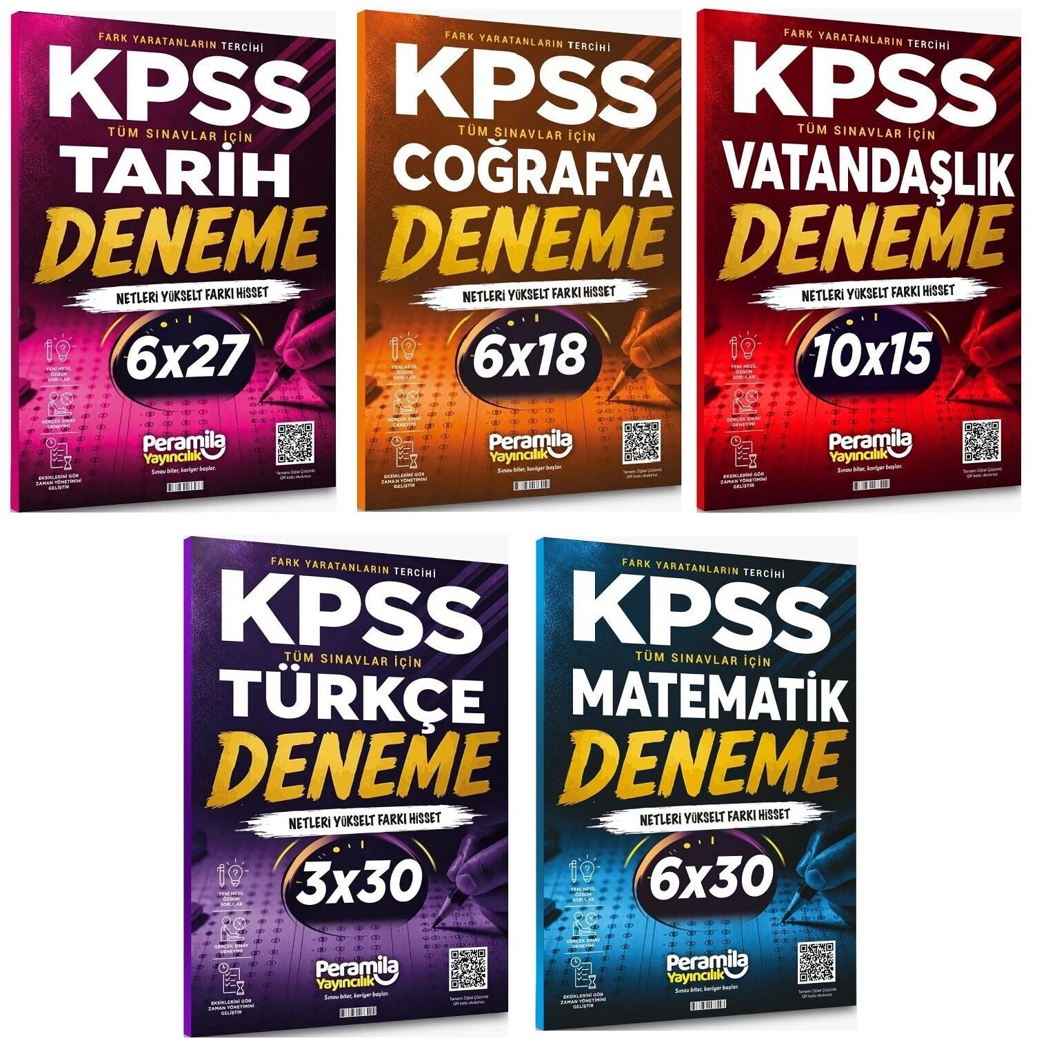 Peramila KPSS Genel Yetenek Genel Kültür 31 Deneme 5 li Set Peramila Yayıncılık