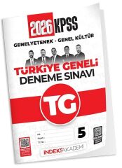 İndeks Akademi 2026 KPSS TG-5 Türkiye Geneli Deneme Genel Yetenek Genel Kültür Çözümlü İndeks Akademi Yayıncılık
