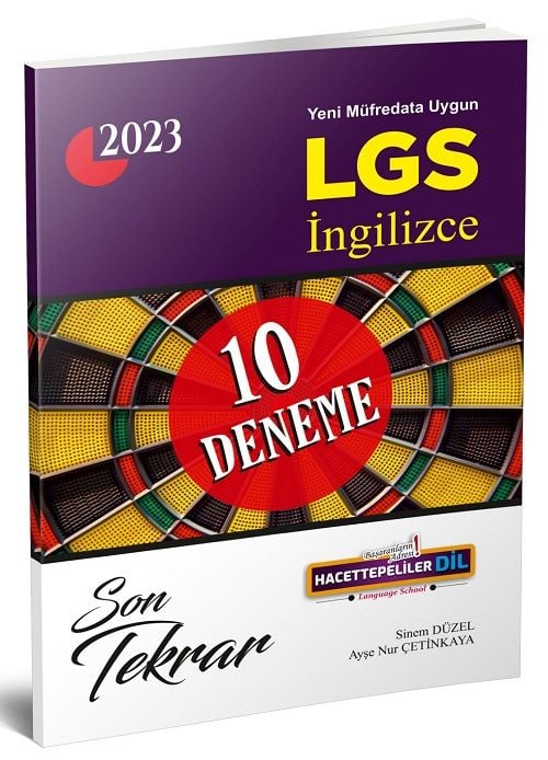 SÜPER FİYAT - Hacettepeliler 2023 8. Sınıf LGS İngilizce Son Tekrar 10 Deneme Hacettepeliler