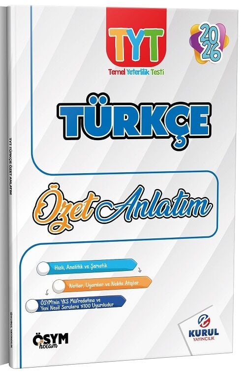 Kurul 2026 YKS TYT Türkçe Özet Anlatım Kurul Yayıncılık