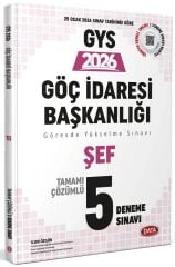 Data 2026 GYS Göç İdaresi Başkanlığı Şef 5 Deneme Çözümlü Görevde Yükselme Data Yayınları