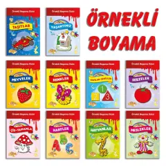 Örnekli Boyama Dizisi 10 Kitap Set Parıltı Yayınları