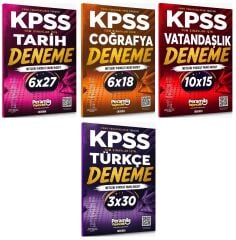 Peramila KPSS Tarih + Coğrafya + Vatandaşlık + Türkçe 25 Deneme 4 lü Set Peramila Yayıncılık