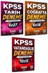 Peramila KPSS Tarih + Coğrafya + Vatandaşlık 22 Deneme 3 lü Set Peramila Yayıncılık