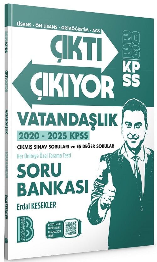 Benim Hocam 2026 KPSS Vatandaşlık Çıktı Çıkıyor Çıkmış Sorular Soru Bankası Çözümlü - Erdal Kesekler Benim Hocam Yayınları