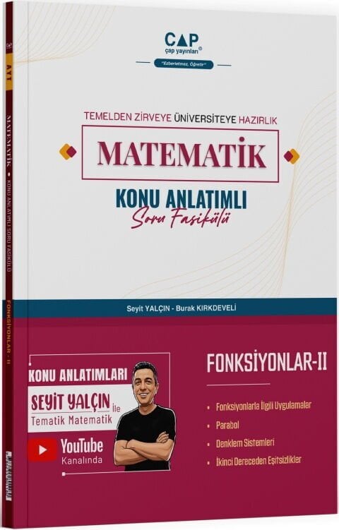 Çap Yayınları YKS TYT AYT Matematik Trigonometri Konu Anlatımlı Soru Fasikülü - Seyit Yalçın Çap Yayınları