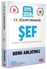 Data 2026 GYS İçişleri Bakanlığı Şef Konu Anlatımlı Görevde Yükselme Data Yayınları