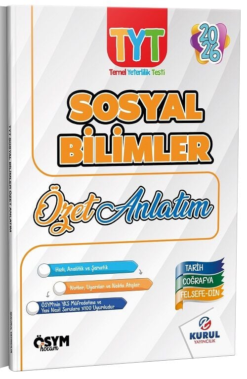 Kurul 2026 YKS TYT Sosyal Bilimler Özet Anlatım Kurul Yayıncılık