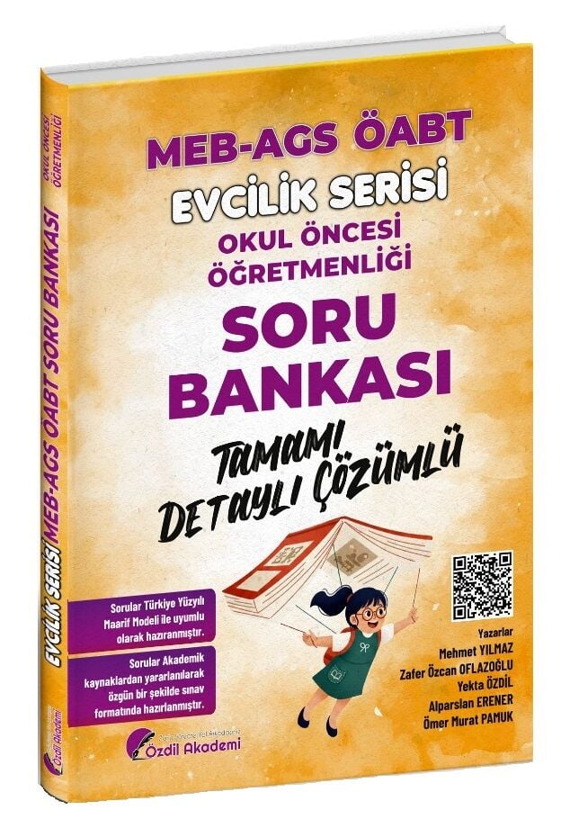Özdil Akademi ÖABT MEB-AGS Okul Öncesi Öğretmenliği Soru Bankası Çözümlü Evcilik Serisi Özdil Akademi