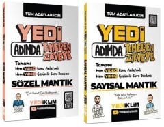Yediiklim 2027 KPSS DGS ALES YKS 7 Yedi Adımda Sözel + Sayısal Mantık Konu Anlatımlı Soru Bankası 2 li Set Yediiklim Yayınları