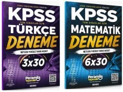 Peramila KPSS Türkçe + Matematik 9 Deneme 2 li Set Peramila Yayıncılık