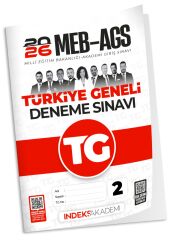 SÜPER FİYAT - İndeks Akademi 2026 MEB-AGS TG-2 Türkiye Geneli Deneme Çözümlü İndeks Akademi Yayıncılık