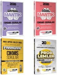 Yediiklim 2026 KPSS MEB-AGS ALES DGS Paragraf + Problemler + Sözel + Sayısal Mantık Çıkmış Sorular 4 lü Set Yediiklim Yayınları