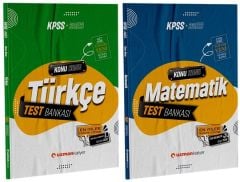 SÜPER FİYAT - Uzman Kariyer 2023 KPSS Türkçe+Matematik Test Bankası Yaprak Test 2 li Set Uzman Kariyer Yayınları