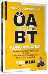 Yediiklim 2026 ÖABT MEB-AGS Türkçe Anlama ve Anlatma Teknikleri, Dil Bilimi, Yeni Türk Dili, Çocuk Edebiyatı, Sözlü ve Yazılı Anlatım Konu Anlatımı - Faruk Karaaslan Yediiklim Yayınları