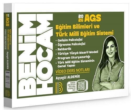 Benim Hocam 2026 MEB-AGS Eğitim Bilimleri ve Türk Milli Eğitim Sistemi Ders Notları - Ayşegül Aldemir Benim Hocam Yayınları