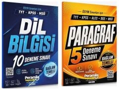 Peramila YKS TYT KPSS MSÜ Dil Bilgisi + Paragraf 15 Deneme 2 li Set Peramila Yayıncılık
