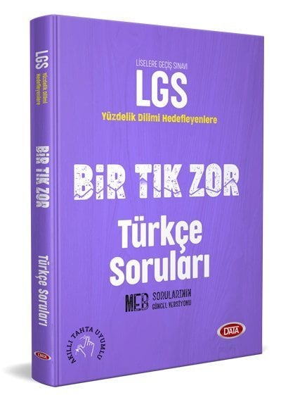 Data LGS Bir Tık Zor Türkçe Soruları Data Yayınları