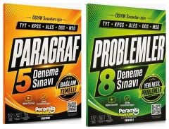 Peramila YKS TYT KPSS ALES DGS MSÜ Paragraf + Problemler 5+8 Deneme 2 li Set Peramila Yayıncılık