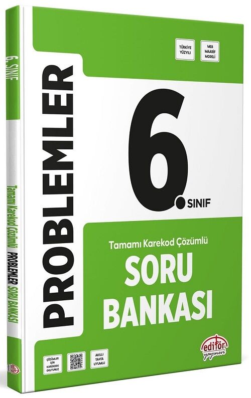 Editör 6. Sınıf Problemler Soru Bankası Editör Yayınları