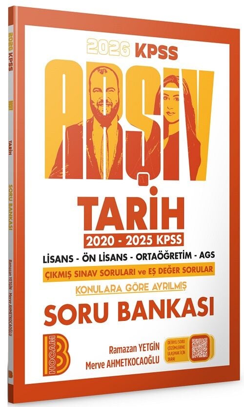 Benim Hocam 2026 KPSS MEB-AGS Tarih ARŞİV Çıkmış Sorular Soru Bankası Konularına Göre Çözümlü - Ramazan Yetgin Benim Hocam Yayınları