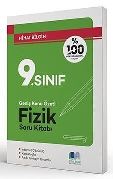 SÜPER FİYAT - Nihat Bilgin 9. Sınıf Fizik Konu Özetli Soru Kitabı Nihat Bilgin Yayınları