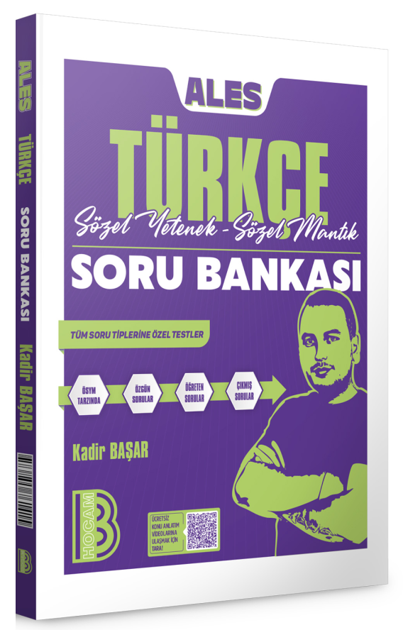 Benim Hocam 2026 ALES Türkçe Sözel Yetenek-Mantık Soru Bankası Çözümlü - Kadir Başar Benim Hocam Yayınları
