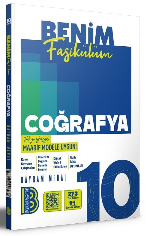 Benim Hocam 10. Sınıf Coğrafya Maarif Model Benim Fasikülüm - Bayram Meral  Benim Hocam Yayınları