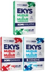 Yediiklim 2027 MEB EKYS Müdür ve Yardımcılığı Konu Anlatımlı + Soru Bankası + 5 Deneme 3 lü Set Yediiklim Yayınları