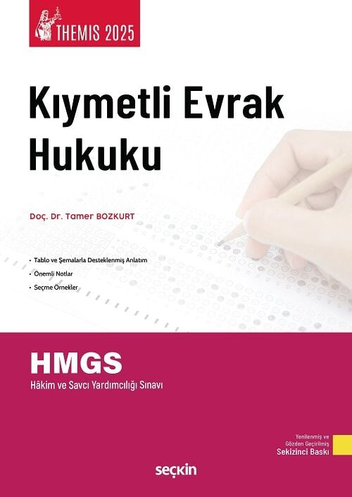 Seçkin 2025 THEMİS Kıymetli Evrak Hukuku Konu Anlatımı 8. Baskı - Tamer Bozkurt Seçkin Yayınları