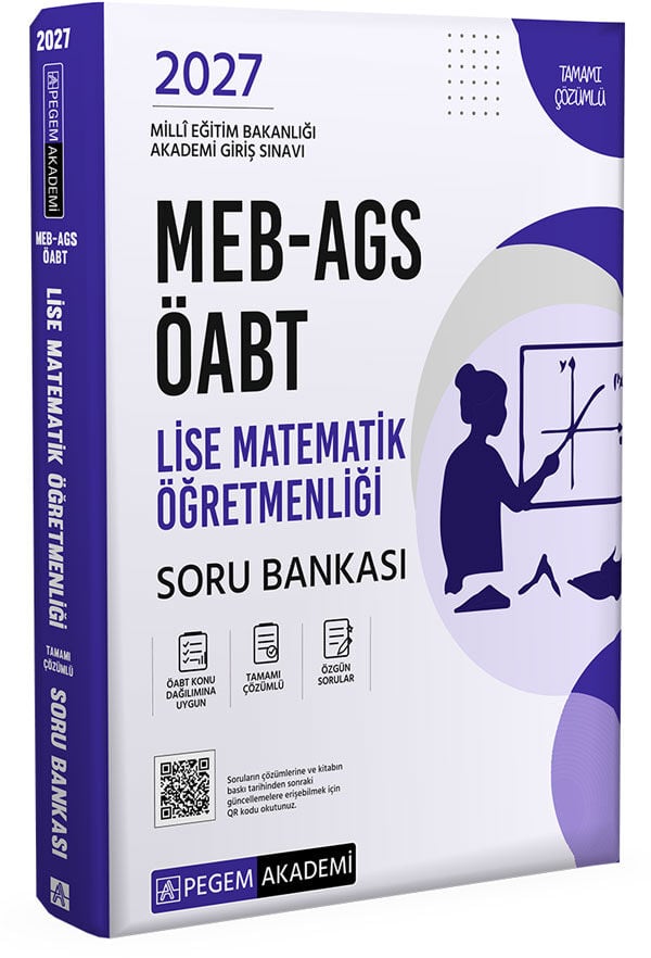 Pegem 2027 ÖABT MEB-AGS Lise Matematik Öğretmenliği Soru Bankası Çözümlü Pegem Akademi Yayınları