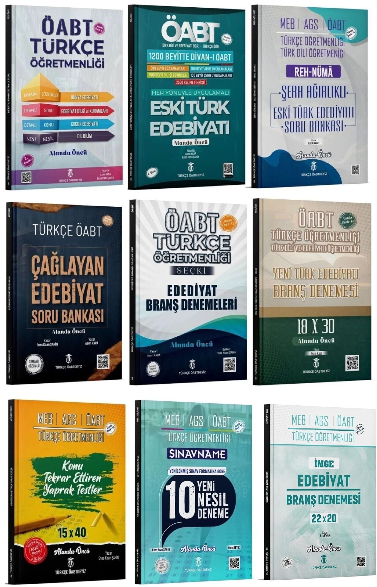 Türkçe ÖABTDEYİZ ÖABT MEB-AGS Türkçe Öğretmenliği Edebiyat 9 lu Set - Enes Kaan Şahin Türkçe ÖABTDEYİZ