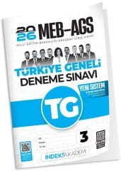 YENİ AGS - İndeks Akademi 2026 MEB-AGS TG-3 Türkiye Geneli Deneme Çözümlü İndeks Akademi Yayıncılık
