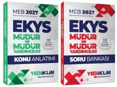 Yediiklim 2027 MEB EKYS Müdür ve Yardımcılığı Konu Anlatımlı + Soru Bankası 2 li Set Yediiklim Yayınları