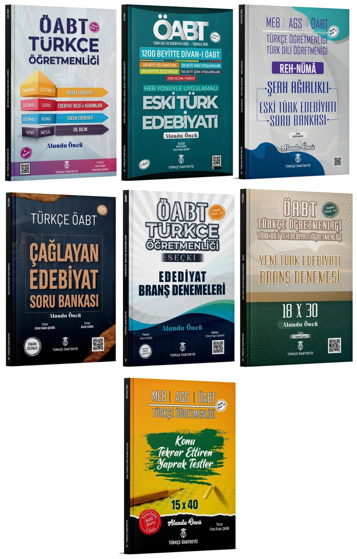 Türkçe ÖABTDEYİZ ÖABT MEB-AGS Türkçe Öğretmenliği Edebiyat 7 li Set - Enes Kaan Şahin Türkçe ÖABTDEYİZ