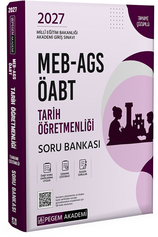 Pegem 2027 ÖABT MEB-AGS Tarih Öğretmenliği Soru Bankası Çözümlü Pegem Akademi Yayınları